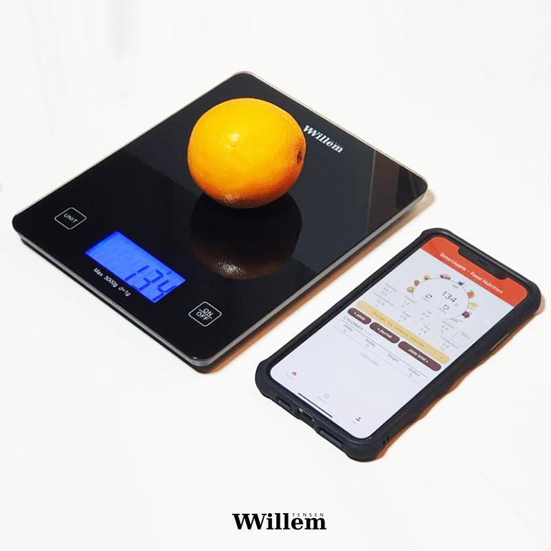 Willem Nutrition Scale Application Connected